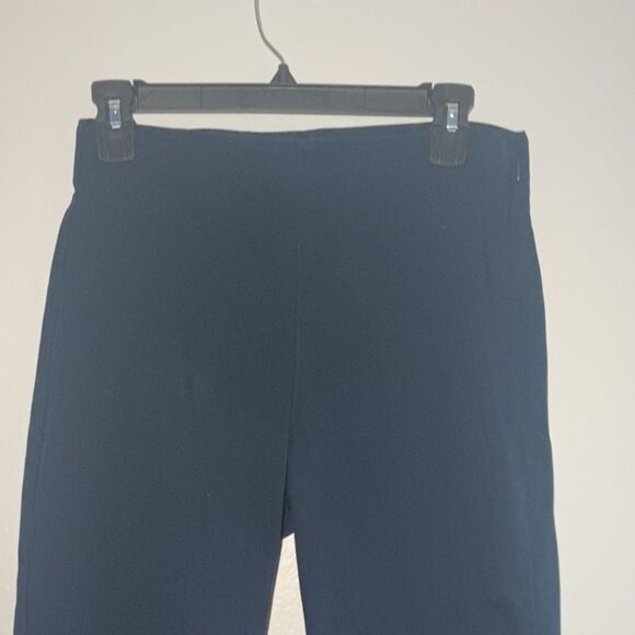Old Navy Pull On Elastic Waistband Pant Women's Size 6 Tall Navy Blue Side Zip - Picture 2 of 9